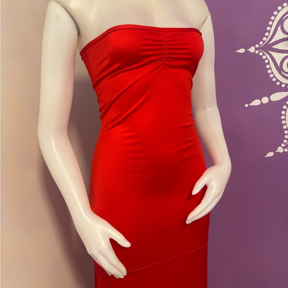 Exotic Dancewear Strapless Gown Size Small